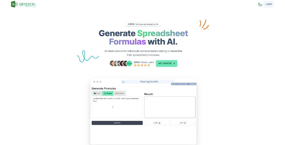 GPTExcel AI tool image