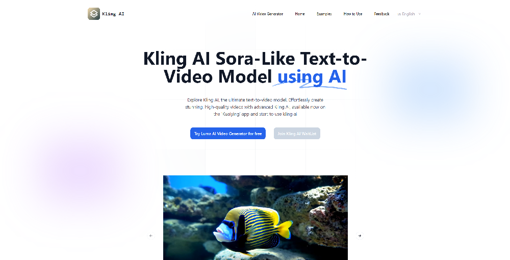 Kling AI tool image