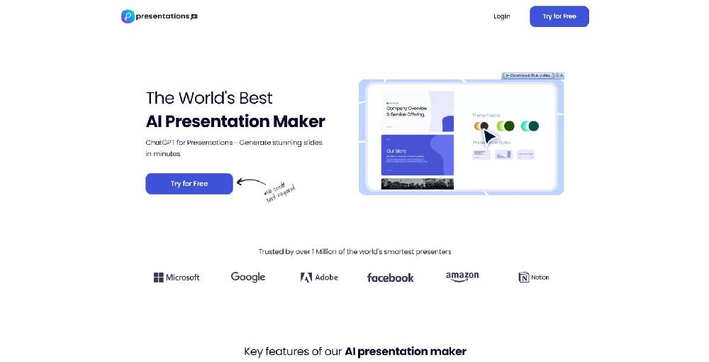 Presentation AI tool image