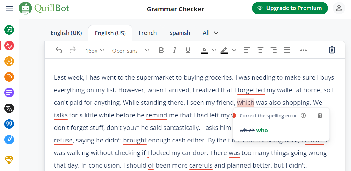 quillbot grammar checker review