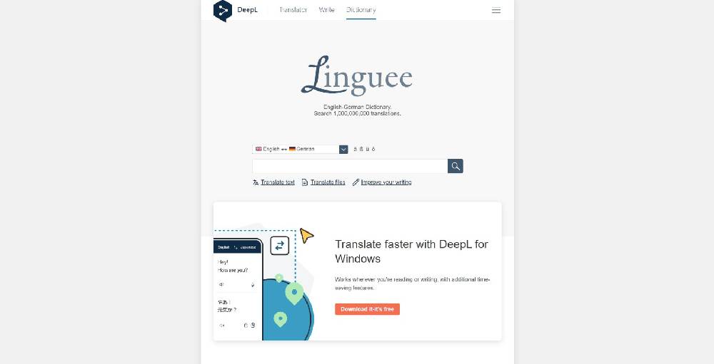 Linguee AI tool image