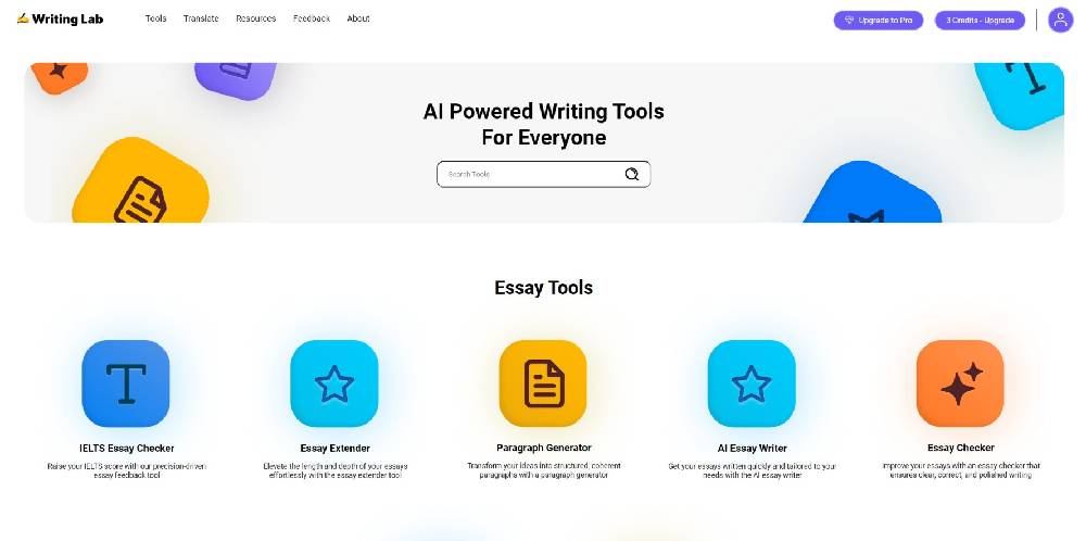 WritingLab AI tool image